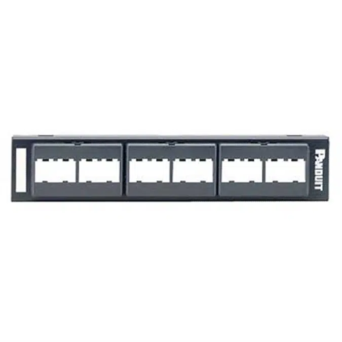 Patch Panels and Punchdown Patch Panels, 12 Port, Cat 5e or Cat 6, Wall Mount, Black