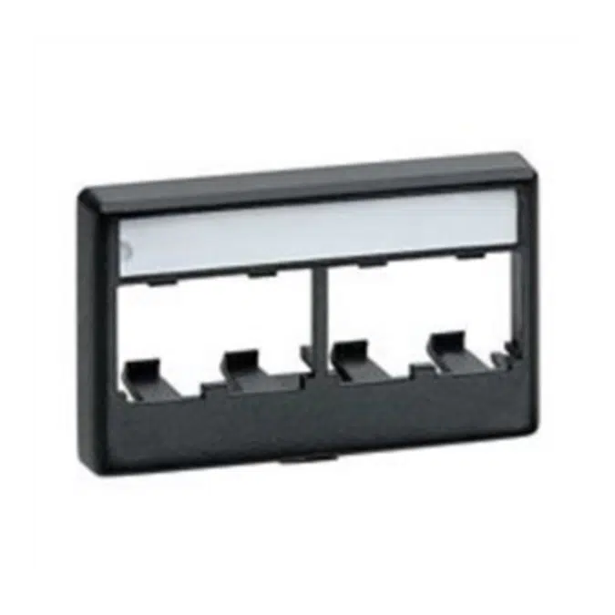 BIM objects - Free download! Mini-Com® Furniture Faceplates with Label ...