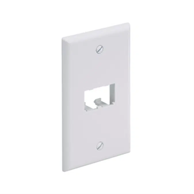 Mini-Com® Classic series Faceplates - 4 Module - Black