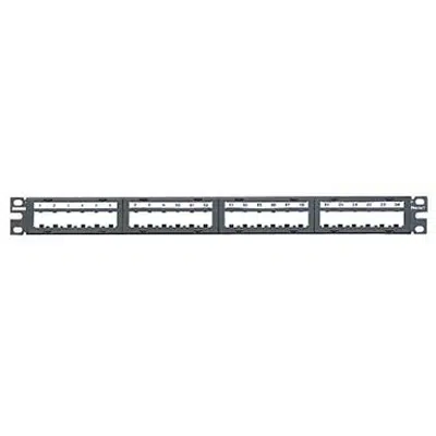 afbeelding voor Patch Panels, 24 Port or 48 Port, Modular, 6 Pack, Black