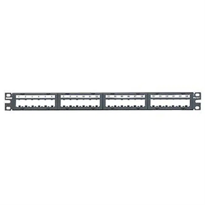 Patch Panels, 24 Port or 48 Port, Modular, 6 Pack, Black