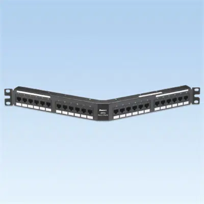 afbeelding voor Punchdown Patch Panels, Cat 5e, Cat 6 or Cat 6A, Angled, 24 Port, 1RU