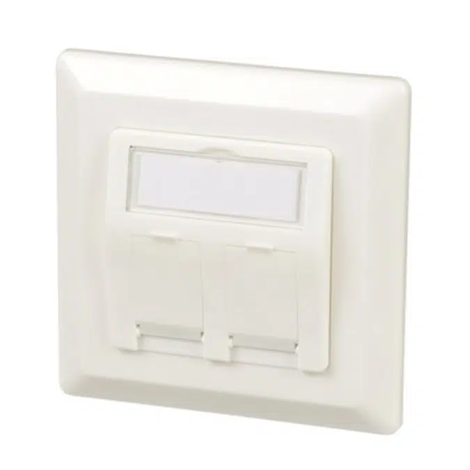 Keystone 2-Position 80mm X 80mm Flush Faceplate Frame