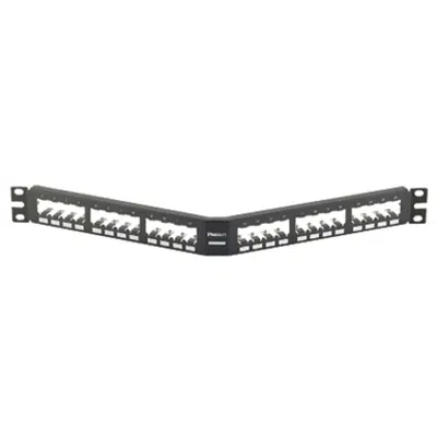 Image for Patch Panels, 24 Port, 48 Port or 72 Port, Angled, All Metal, Black