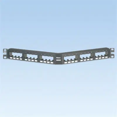 bilde for Patch Panels, 24 Port or 48 Port, Modular Flush Mount, Black