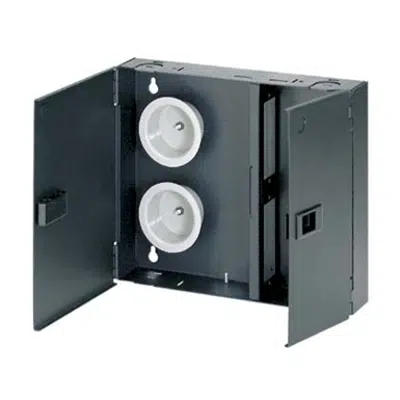afbeelding voor Wall Mount Fiber Enclosures with 2, 4, or 8 FAP Openings