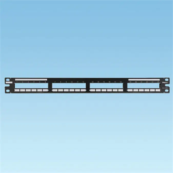 QuickNet Patch Panels, Flat, 24 Port or 48 Port, 1RU, Vertical Printed Ports, Flat, 48 Port, 1RU