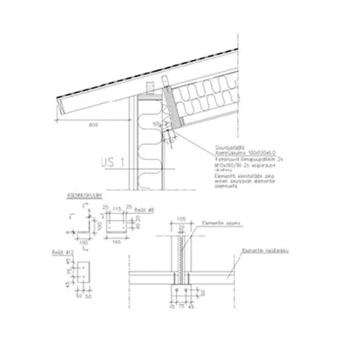 BIM objects - Free download! Metsä Wood, roof element accession | BIMobject
