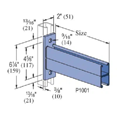 изображение для Bracket – General Fittings - P2542 thru P2546