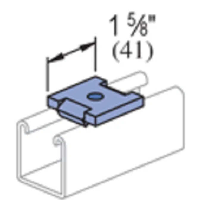 1 Hole, Flat Plate Fitting – General Fittings - P2862, P2863, P2864