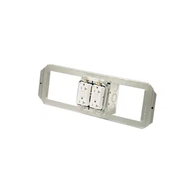 kuva kohteelle Atkore - ACS/Uni-Fab - Double 20A TR GFCI Receptacles with Open Bracket