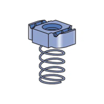 Channel Nut with Spring - Nuts & Hardware - P1012S图像