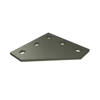 Image for P1873 - 5 Hole Flat Plate Fitting