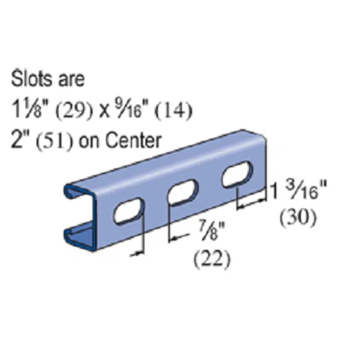 Unistrut - 1-5⁄8” Framing System – Channel - P3300 T