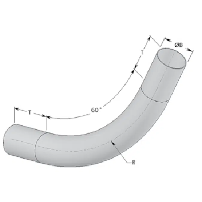 FRE Composites ID XW BREATHSAVER® 60° Elbow