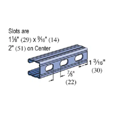 Image for Unistrut - 1-5⁄8” Framing System – Channel - P1100T