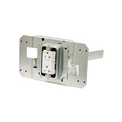 kuva kohteelle Atkore - ACS/Uni-Fab - Single 20A TR GFCI Receptacles with Universal Bracket