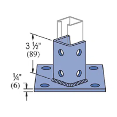 Post Base – General Fittings - P2072A, P2072A SQ图像