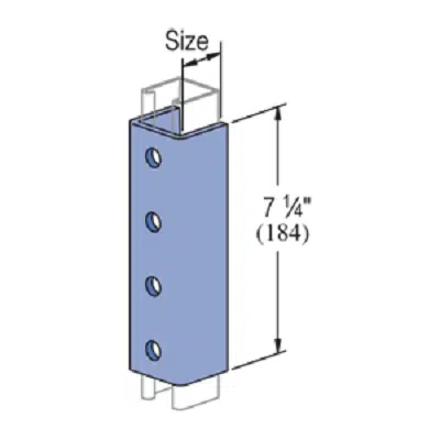 bild för 4 Hole, U-Shaped Fitting – General Fittings - P1377, P4377, P5077, P5577