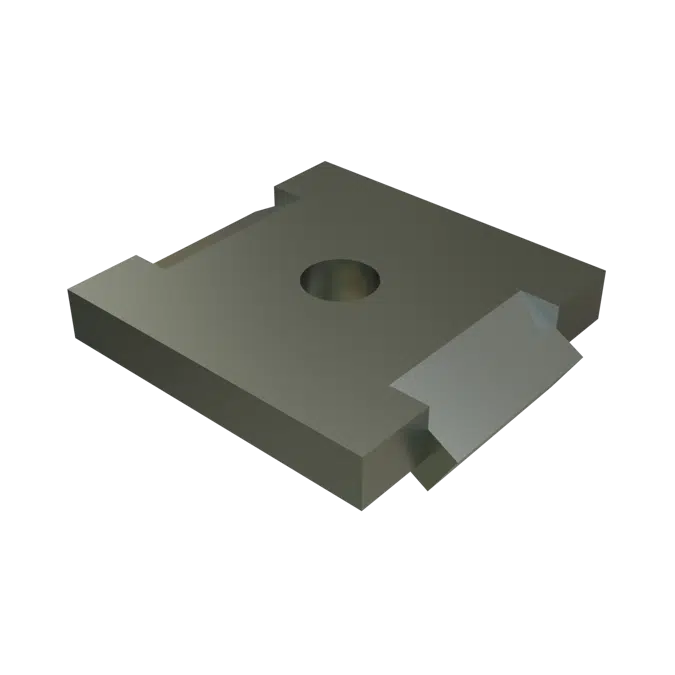 BIM objects - Free download! P2862 thru P2864 - 1 Hole Flat Plate ...
