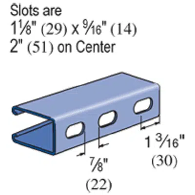 Unistrut - 1-5⁄8” Framing System – Channel - P5000 T için görüntü