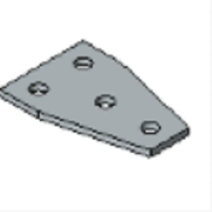4 Hole, Flat Plate Fitting – General Fittings - P1358
