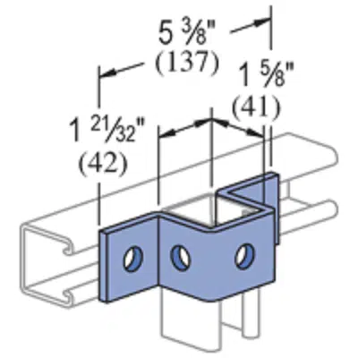 5 Hole, U Shaped Fitting – General Fittings - P1047 için görüntü