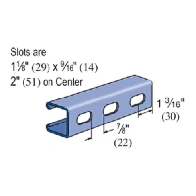 afbeelding voor Unistrut - 1-5⁄8” Framing System – Channel - P1000T