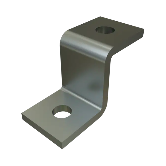 BIM objects - Free download! P1730 1 Hole 1 Tapped Hole Z Shape Fitting ...