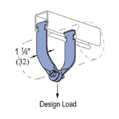 imagem para Universal Clamp for Rigid or Thinwall Conduit – Pipe & Conduit Supports P1211 thru P1217