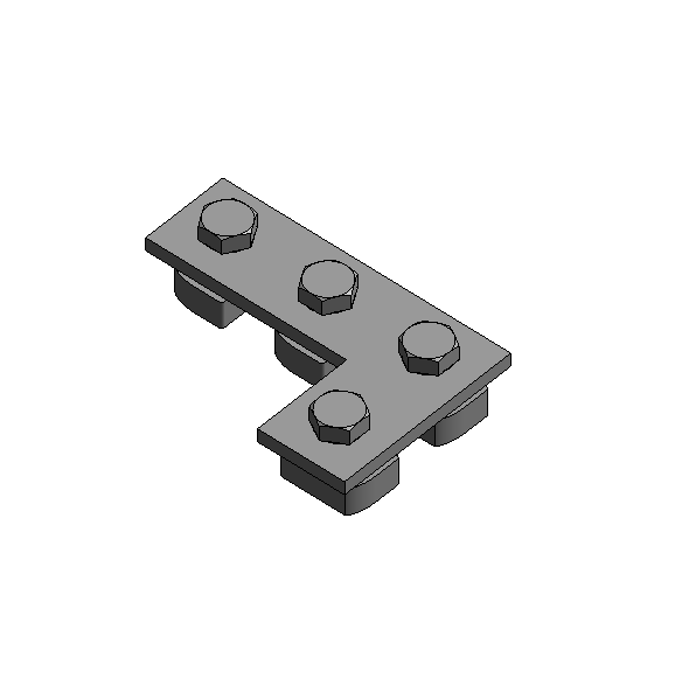 4 Hole, Flat Plate Fitting – General Fittings - P1380A