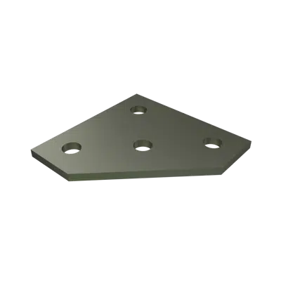 bilde for P1962 4 Hole Flat Plate Fitting