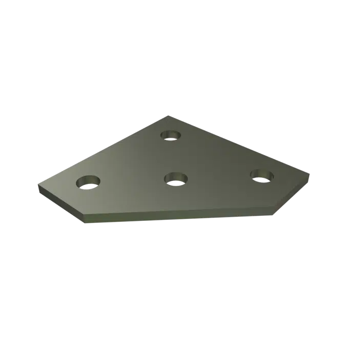 P1962 4 Hole Flat Plate Fitting