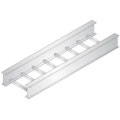 Image for US Tray - Aluminum I-Beam Ladder Cable Tray Template