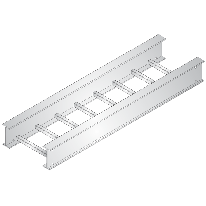 BIM objects - Free download! US Tray - Aluminum I-Beam Ladder Cable ...