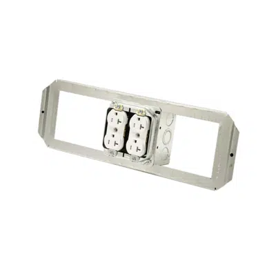 Image for Atkore - ACS/Uni-Fab - Double 20A TR Duplex Receptacles with Open Bracket