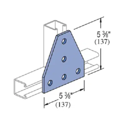 Image for 5 Hole, Flat Plate Fitting – General Fittings - P1726