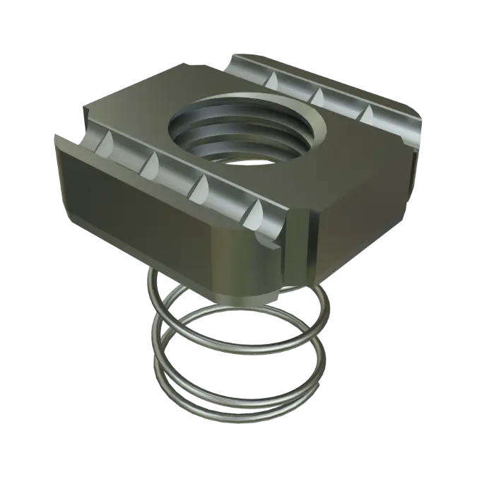 BIM objects - Free download! P1012S thru P1024S - Channel Nuts w/Spring ...