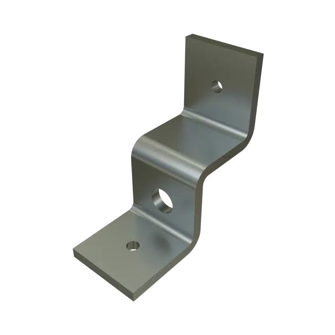 BIM objects - Free download! P1734 - 1 Hole, 2 Tapped Holes, 