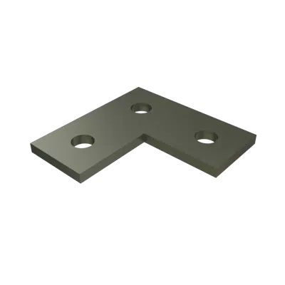 Image for A1036 - 3 Hole Flat Plate Fitting