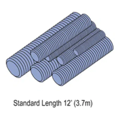 imagem para Steel Threaded Rods – Nuts & Hardware - HTHR