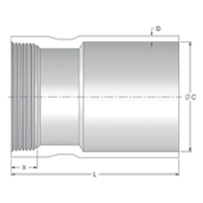 Objetos BIM ¡Descarga gratis! FRE Composites IPS XW BREATHSAVER® Npt