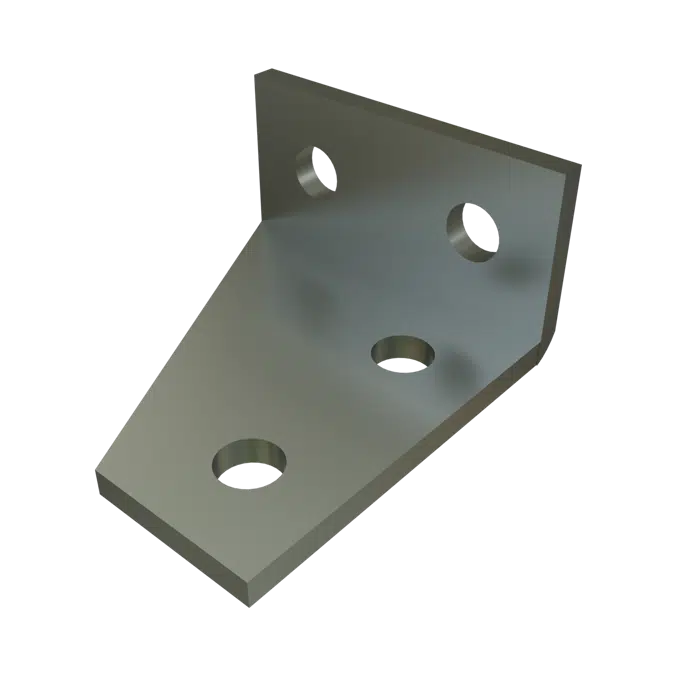 Objetos BIM - ¡Descarga gratis! P1290 - 4 Hole, 90° Fitting, Right Hand ...