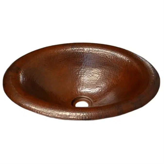 Native Trails CPS286 Maestro Lotus Copper Drop-in Bathroom Sink