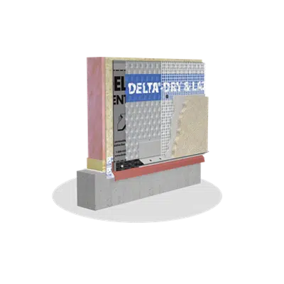 DELTA®-DRY & LATH Ventilated rainscreen with pre-installed glass lath for Absorptive Claddings için görüntü