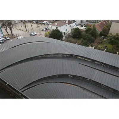 afbeelding voor ZINC roofing - VMZINC Standing seam roof