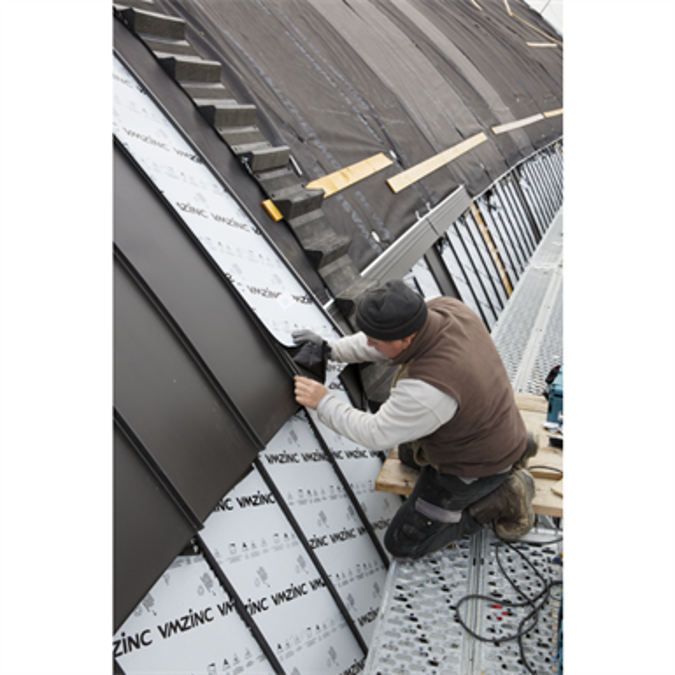 ZINC roofing - Structural roof standing seam