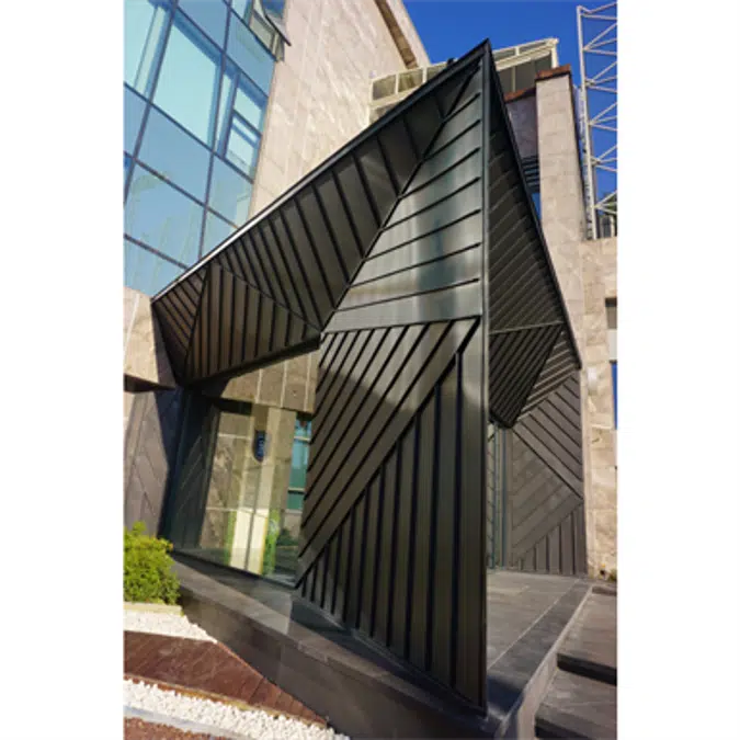 FR_ZINC cladding - VMZINC Standing seam facade
