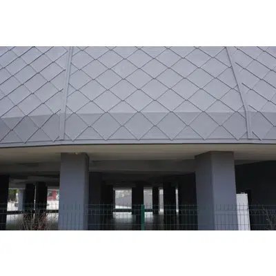 VMZINC Square Shingle-400x400-Non aligned joints图像