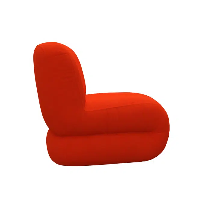 Bau easy chair closed turn (45 degr)